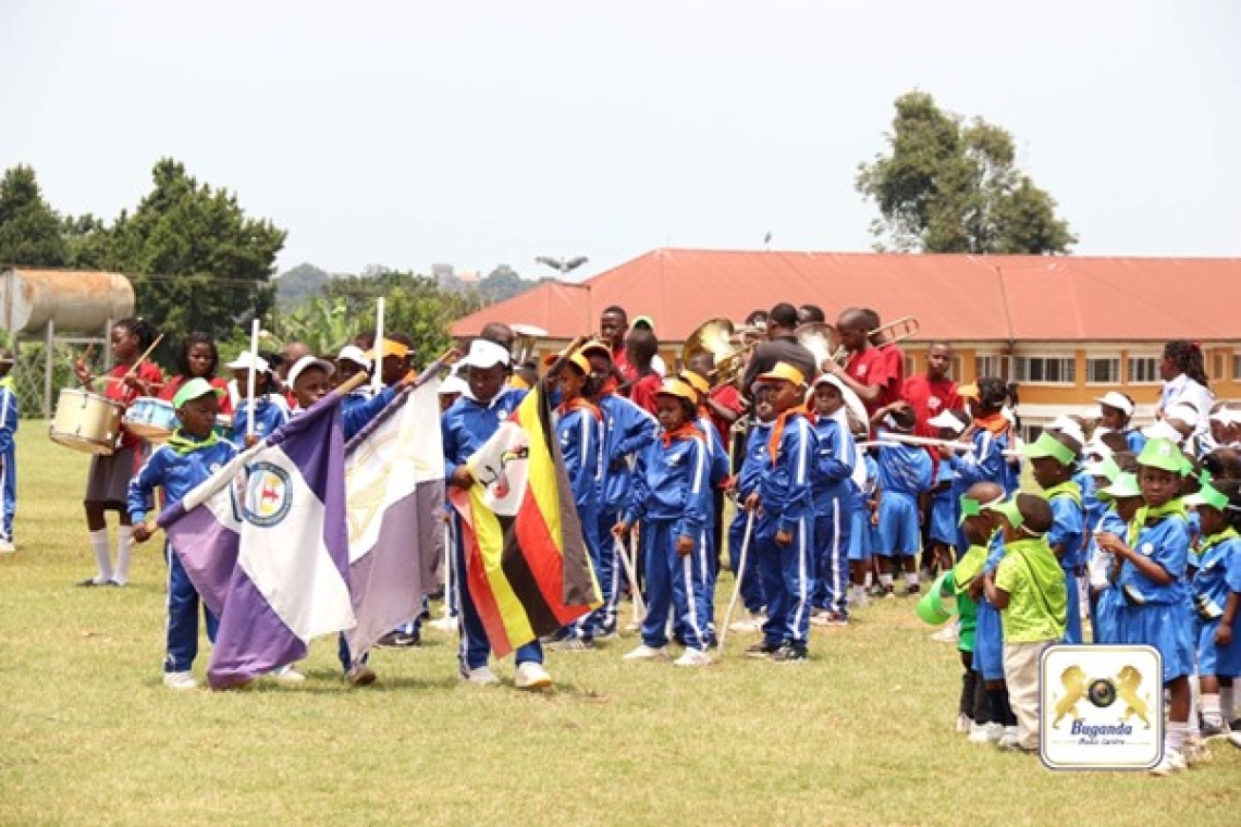 Students celebrating their sports day Image